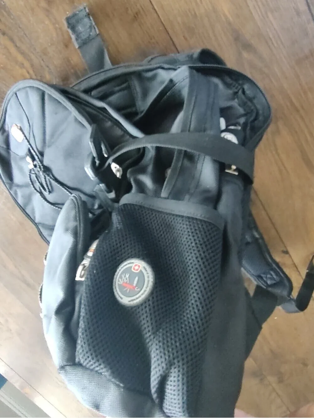 Rugged SwissGear Black Backpack w/ ScanSmart Technology #Rugged #travelfriendly